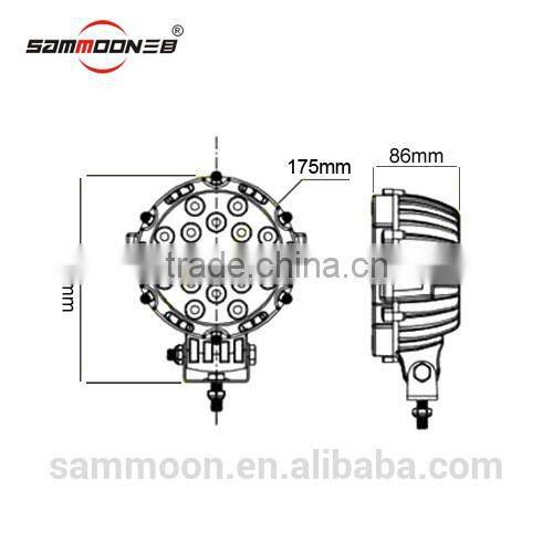 high power 43w led working light, super bright work lamp, 12v/24 off-road vehicle light_SM-7051-RXA