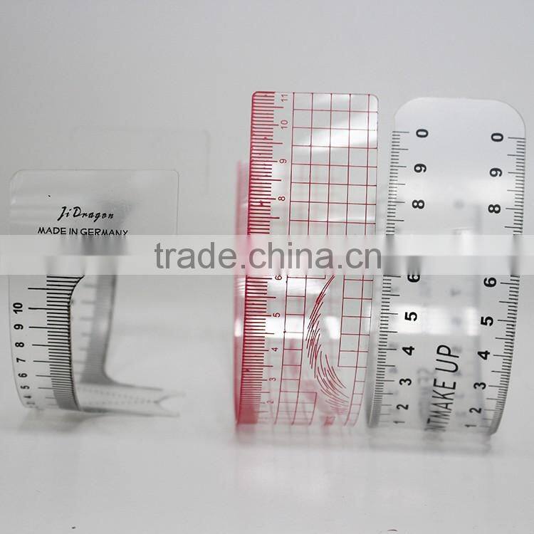 Flexible Ruler Perfect Brow Guide Transparent Rulers For PMU Beginner and School Training