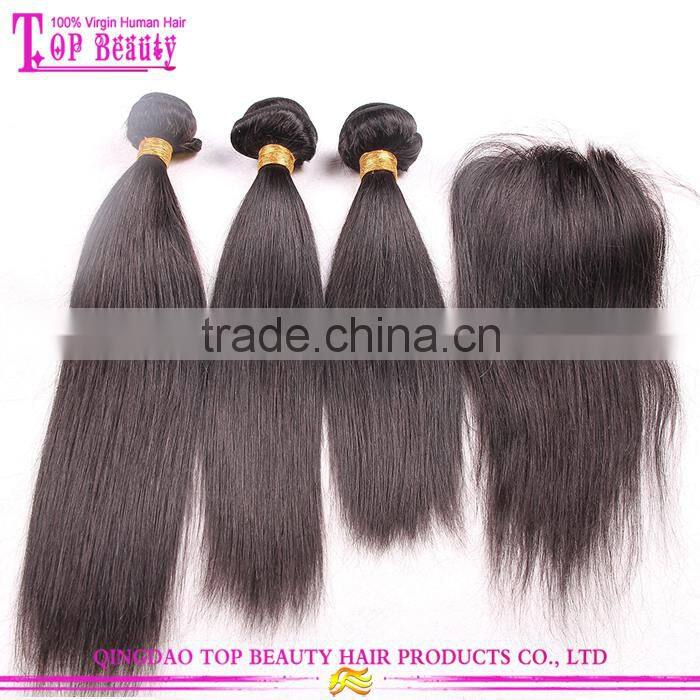 Wholesale tangle free straight peruvian hair 100% human virgin peruvian straight hair