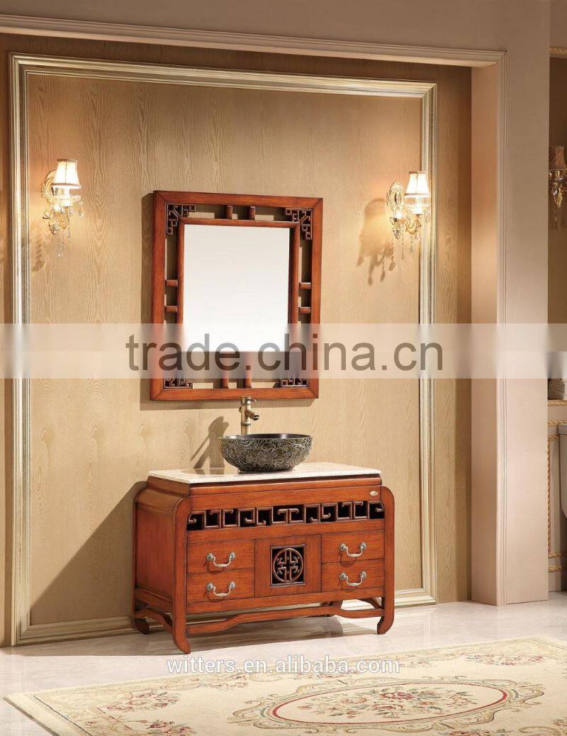 classic modern mirror bathroom vanity cabinet from china WTS829