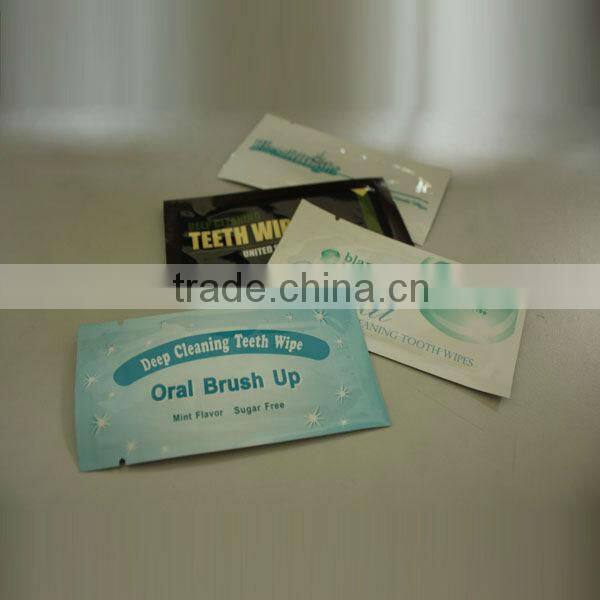 OEM finger brush ups,finger teeth wipe,deep cleaning teeth wipe
