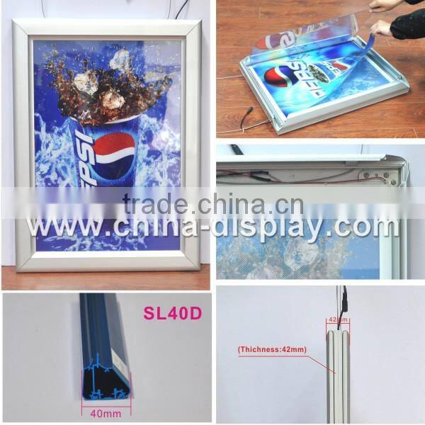 Advertising light up sign board super slim light box led backlit illuminated picture frame