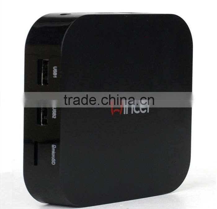 Wintel W8 Mini PC Windows8.1 Android4.4 Dual OS TV Box with 2GB+16GB 1.83GHZ Intel Atom Z3735F Portable For TV Phone Tablet