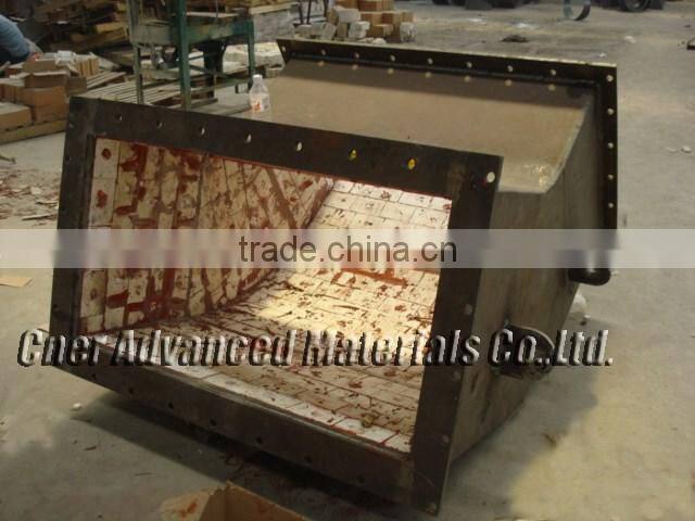 Alumina Ceramic Lined Roller Mill Elbow For Cement Plant
