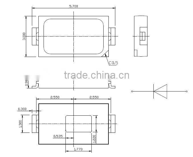 warm white 5730 SMD LED wiht high brightness