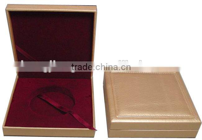 Leather Coin Box in plastic box base