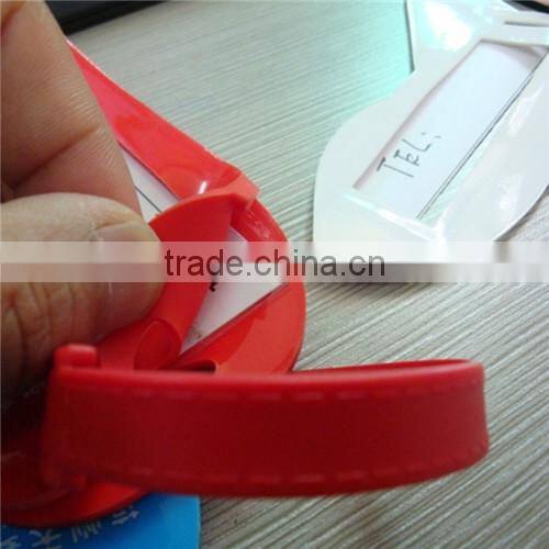 custom beautiful silicone luggage tag