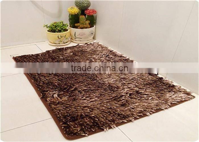noodle shiny chenille non slip bathroom floor mat