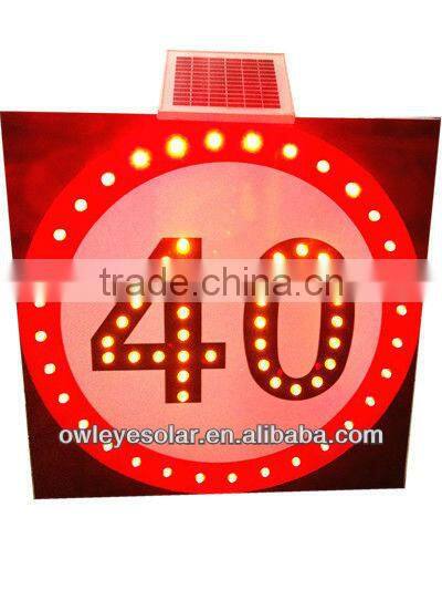 LED flashing no honking traffic signs, solar reflective traffic signals