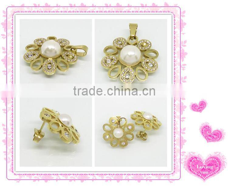 Fashion Wholesale Latest young girl earring jewelry set