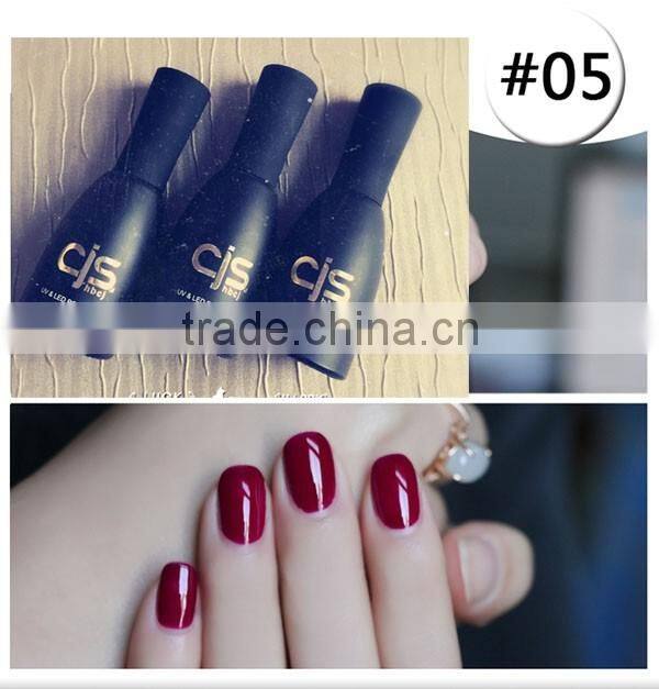 2016 new fashion 10ml UV LED Soak Off nail art UV gel polish red wine gel polish