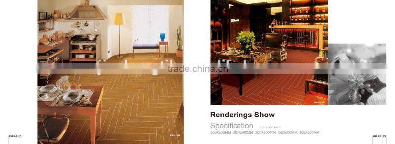 150x800mm 3D inkjet wooden look ceramic tile P5806