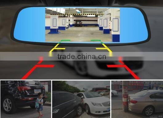 Full HD 1080P Car DVR Window Glass Mounting Rear View Mirror Monitor Car Black Box with Front View Camera 188