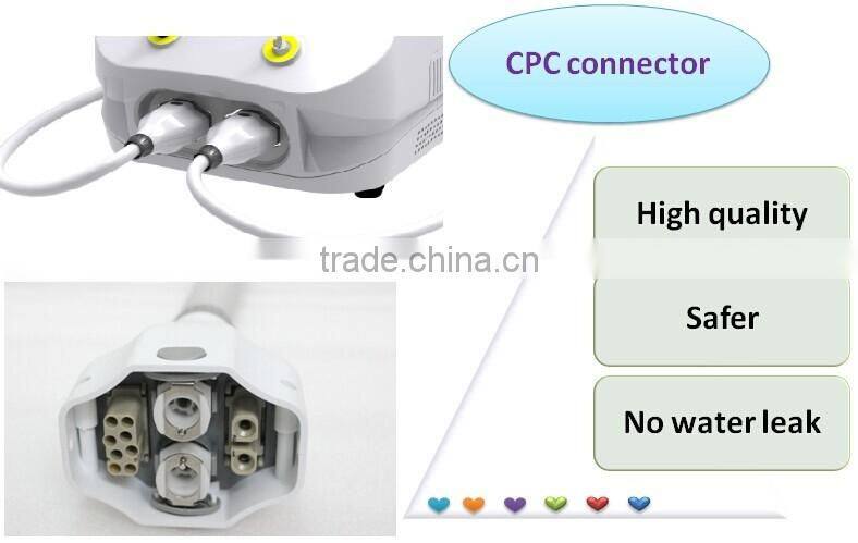 Best choice for beauty salon device White SHR(super hair removal) and IPL beauty handle