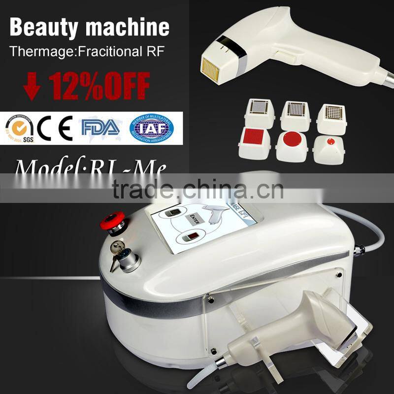 fractional RF beauty equipment for skin lifting wrinkle removal