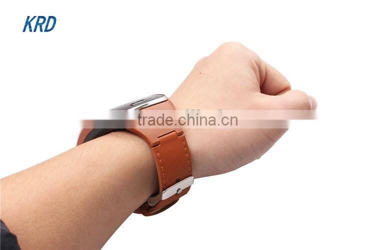 Adjustable Genuine Leather Belt Replacement Wristband Fitness Bracelet Strap For SAMSUNG GALAXY Gear S R750 Steel Wrist Band