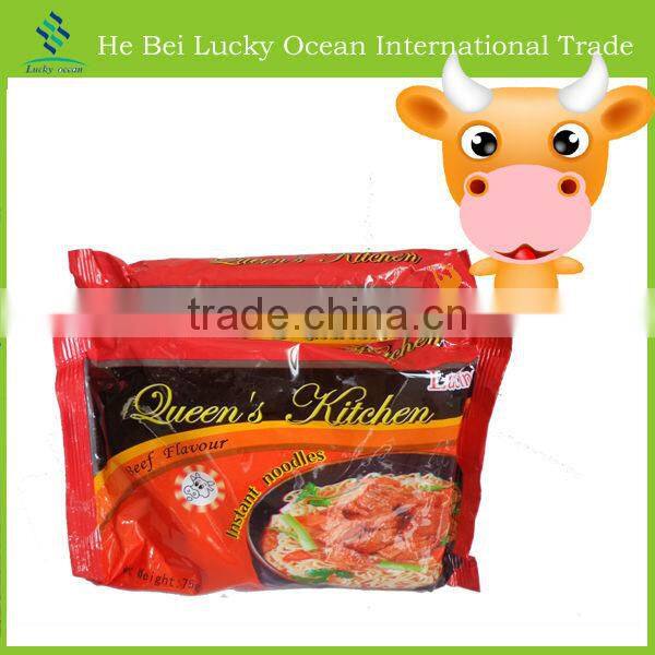Bag shrimp flavour instant noodles