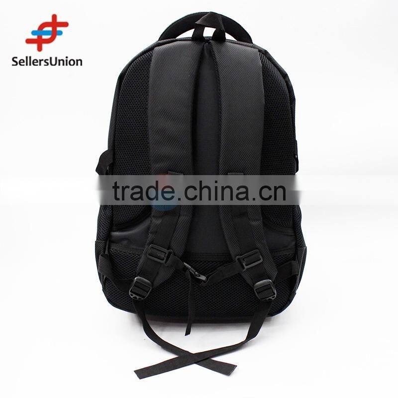 No.1 yiwu exporting commission agent wanted Hot Sale Black Sport Backpack for promotion