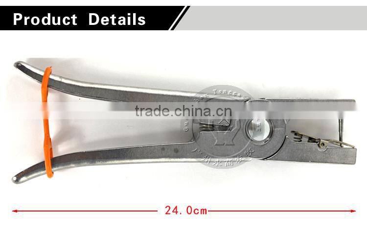 Stainless steel livestock ear pliers