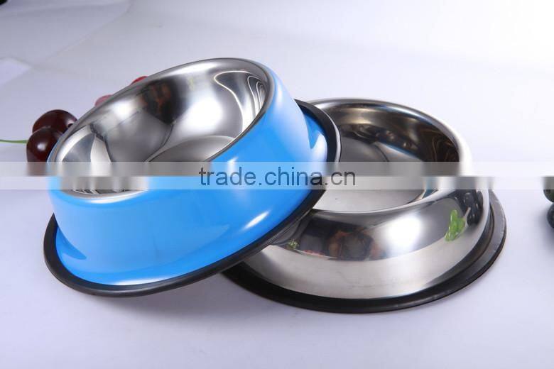 Safe stainless steel cute pet bowl for cat and dog