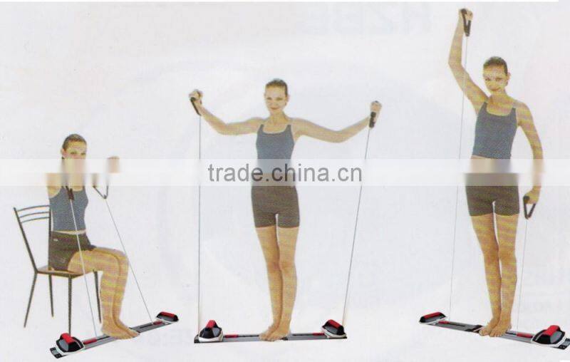 Indoor Fitness equipment Exercise body fitness deck push up bar with Resistance Rope Exerciese