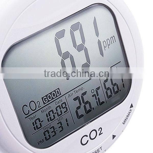 Digital 3-in1 CO2 Carbon Dioxide Sensor Desktop Indoor Air Quality Data logger Temperature Relative Humidity RH 9999ppm Monitor