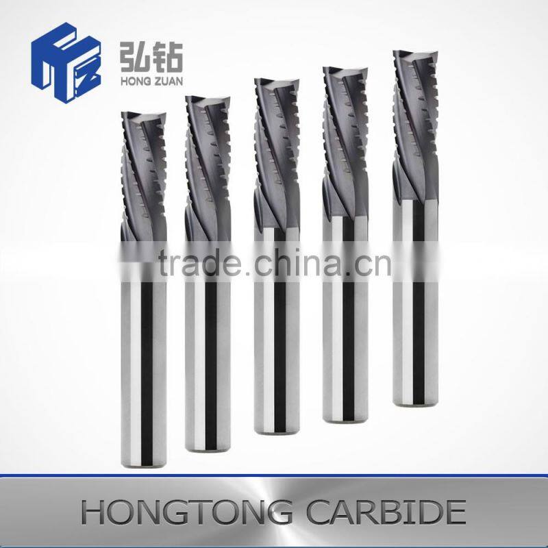 Cemented carbide single end mills for depths-of-cut