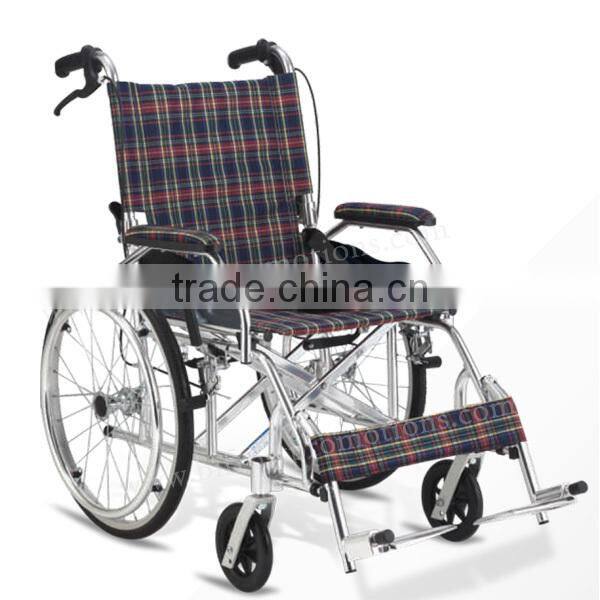 High quality manual travel folding aluminum lightweight wheelchair
