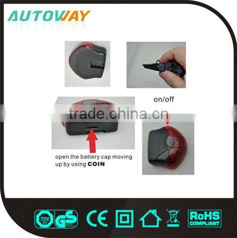 5 Red LEDs High Brightness Bicycle Tail Light