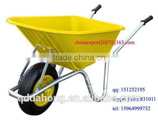 Europe Plastic Garden Wheel Barrow with 4.00-8 Rubber Wheel WB6414