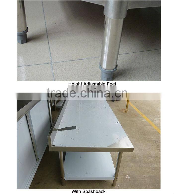 Kitchen Stainless Steel Mobile Work Table(INEO are professional on commercial kitchen project)