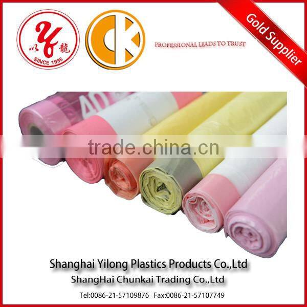 Custom Logo Printing Plastic Heavy Duty Trash Bag with Drawstring