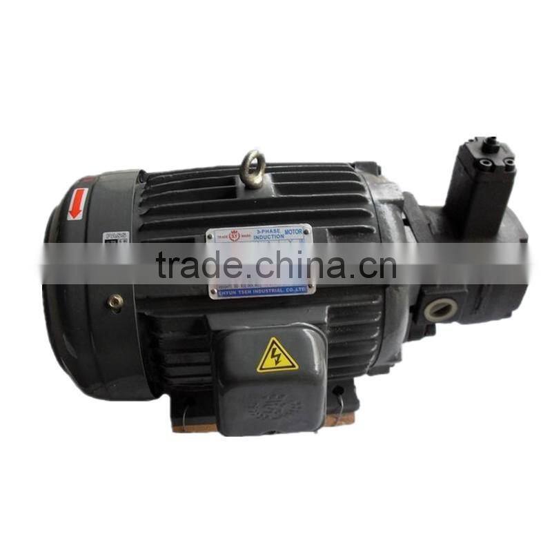 electric motor with hydraulic pump