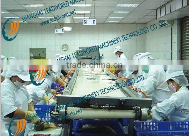 profossional and large stock seafood conveyor belt