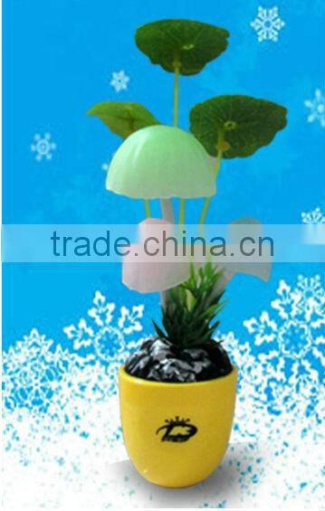 Energy Saving Light Control Sensor Lamp Color Mushroom LED Night Light