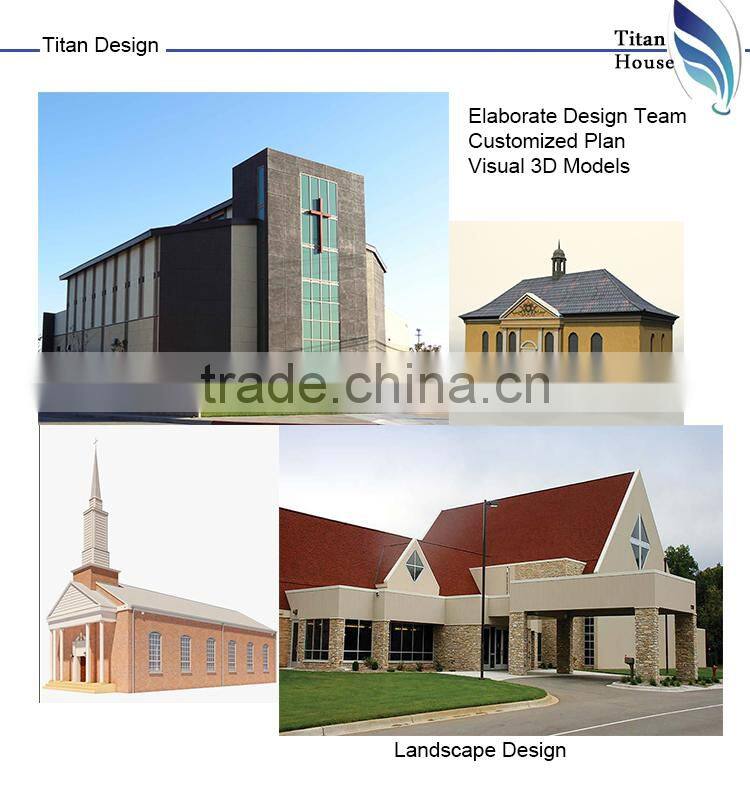 Easy Assembled Cold Formed Steel Framing Kitset Church Building