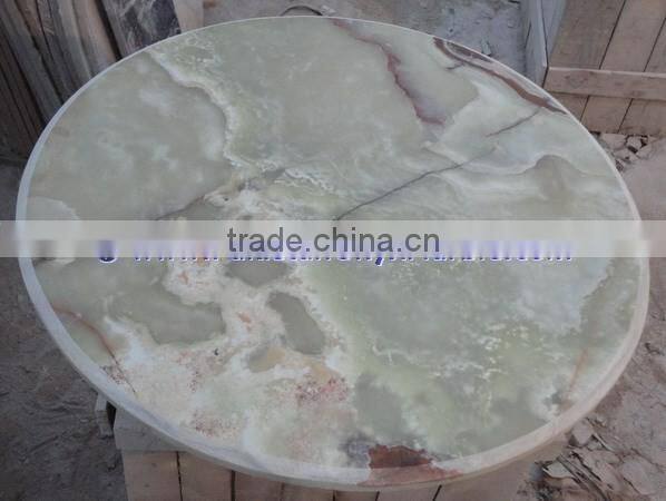 Wholesale EXPORT QUALITY LIGHT GREEN ONYX TABLE TOPS COLLECTION