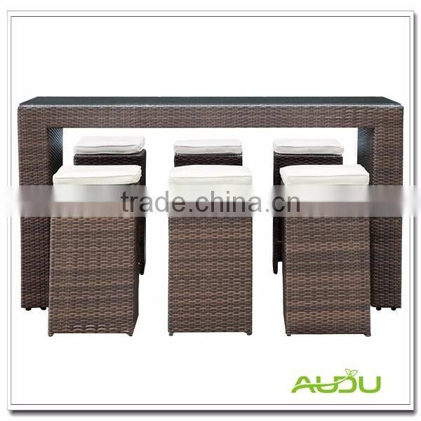 Audu Waterproof Rattan Skye-Outdoor Bar Stool