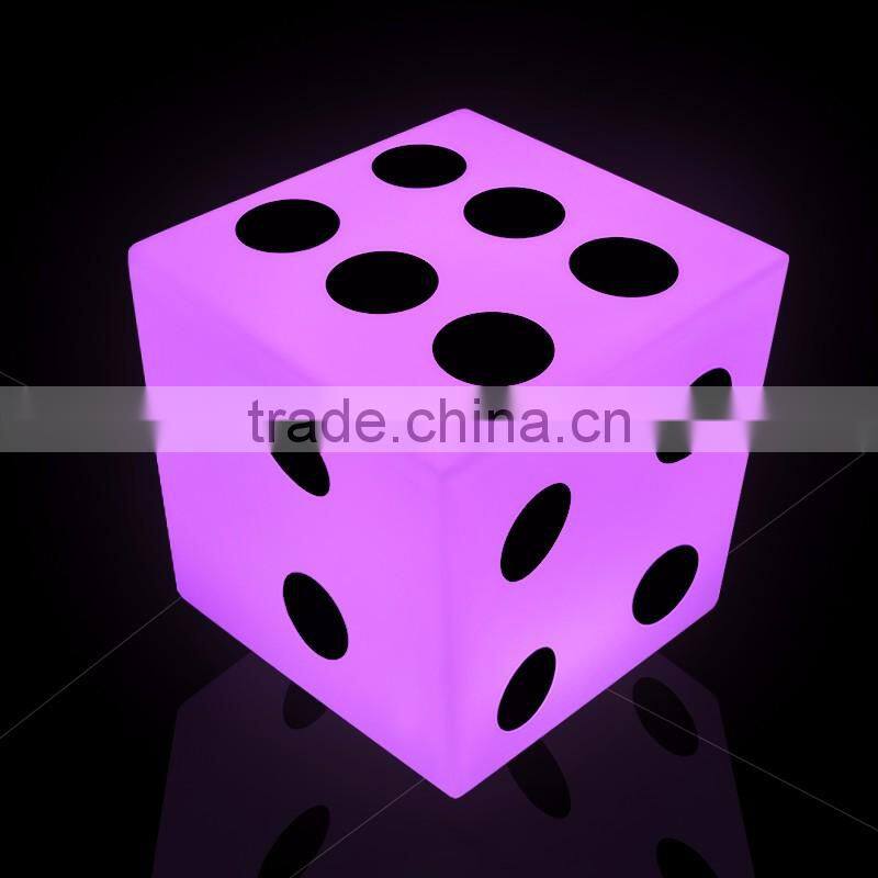 Colorful light up cube chair&led cube chair
