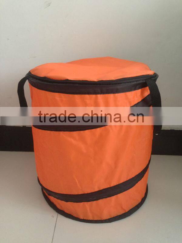 210D Polyester Pop Up Storage Bag With Cap