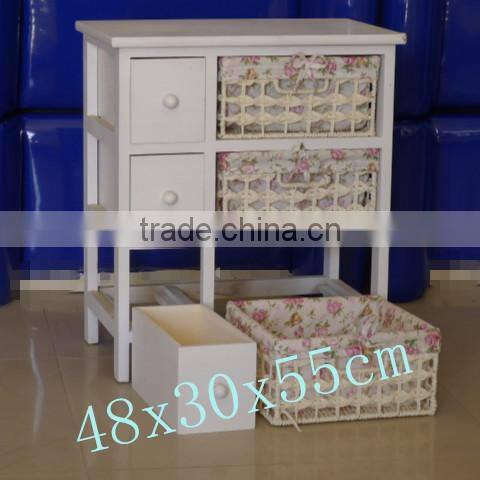 English bulk natural wicker wooden cabinet with handle