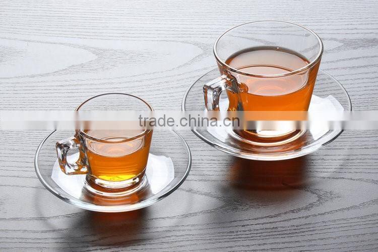 glass tea cup and saucer wholesale turkish coffee set coffee gift set