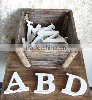 Hot sale cut wooden letters with base on bottom