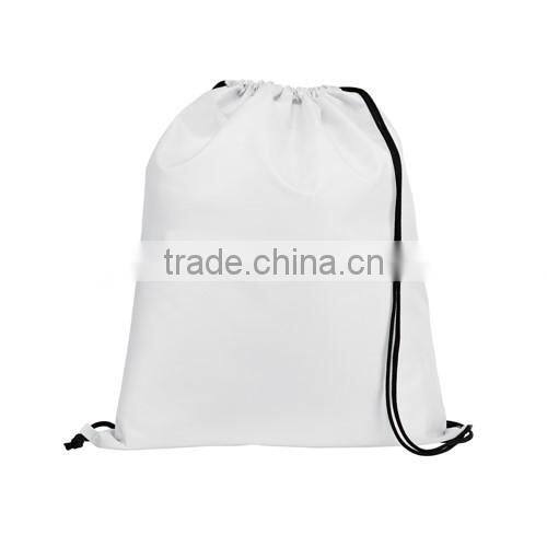 cheap promotion 210D polyester drawstring backpack bag