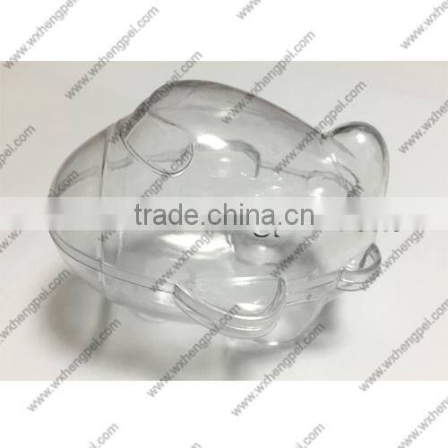 Cleverish portable cute transparent plane plastic storage jewelry wedding box kit