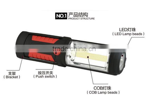 High quality Portable magnetic base rechargeable COB LED work light