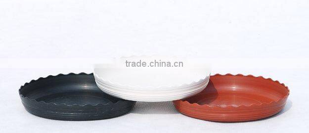 Wave edge plastic flowerpot flower pot flower saucer-2