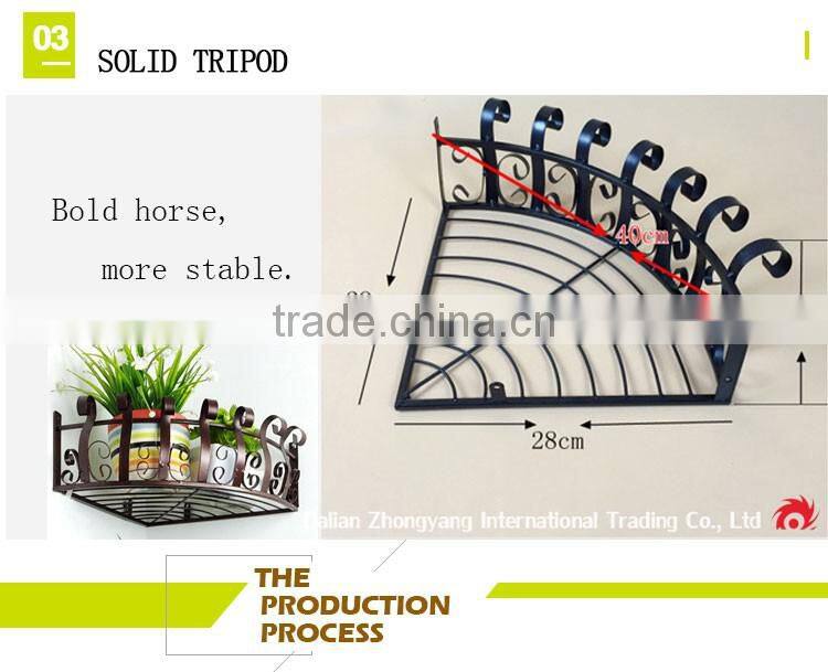 hanging iron flower display stand basket corner storage racks bathroom storage racks