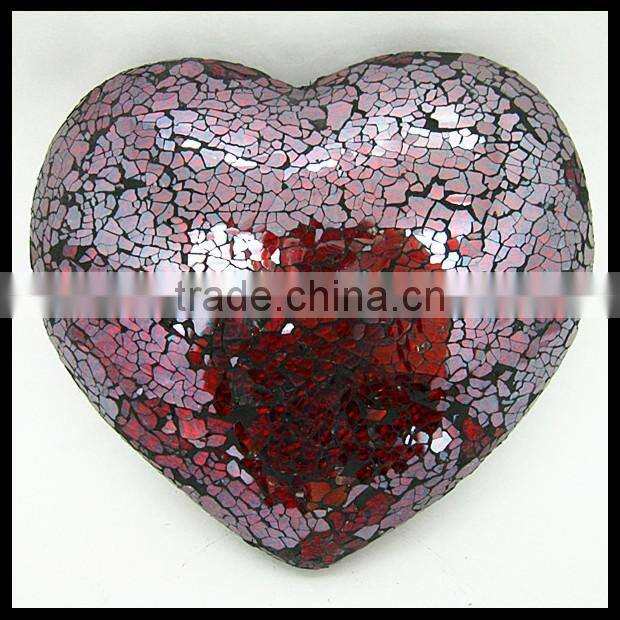 Christmas Decor Customized Glass Mosaic Hearts