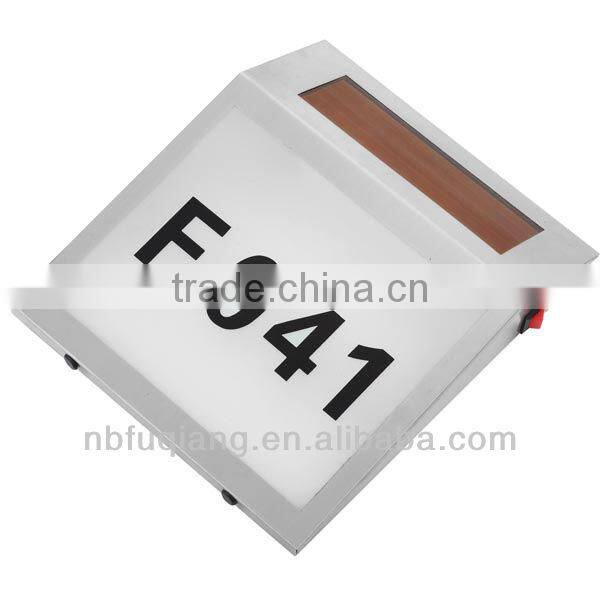 FQ-133 Useful and Environmental led solar power of house numbers led solar power address numbers light